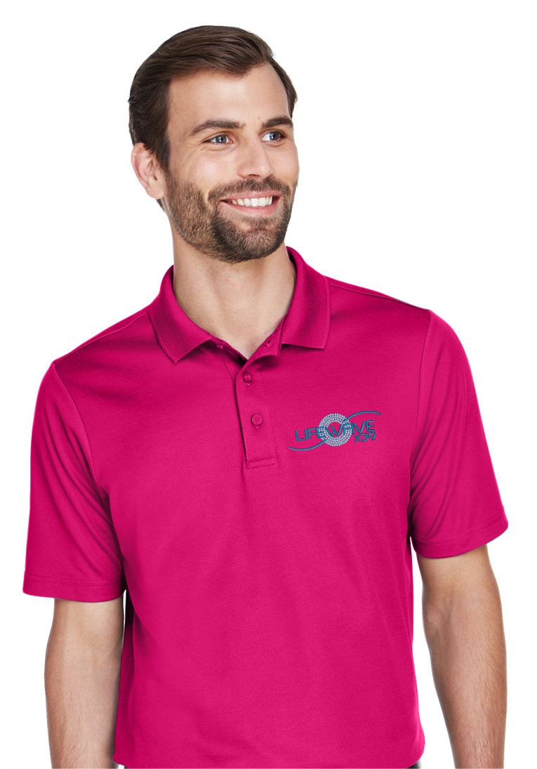 MEN'S CROWN LUX PERFORMACE PLAITED POLO