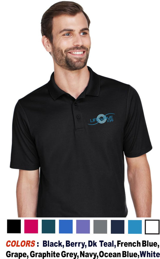 MEN'S CROWN LUX PERFORMACE PLAITED POLO