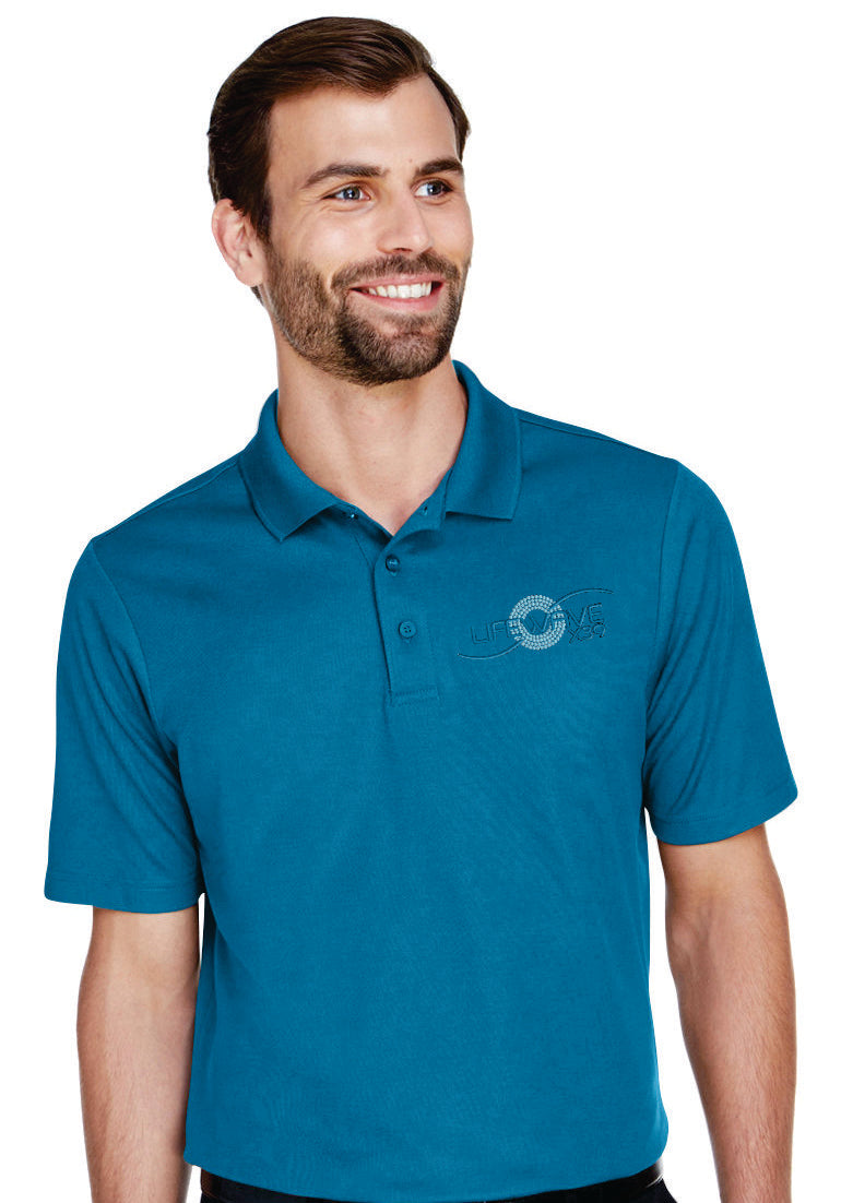 MEN'S CROWN LUX PERFORMACE PLAITED POLO