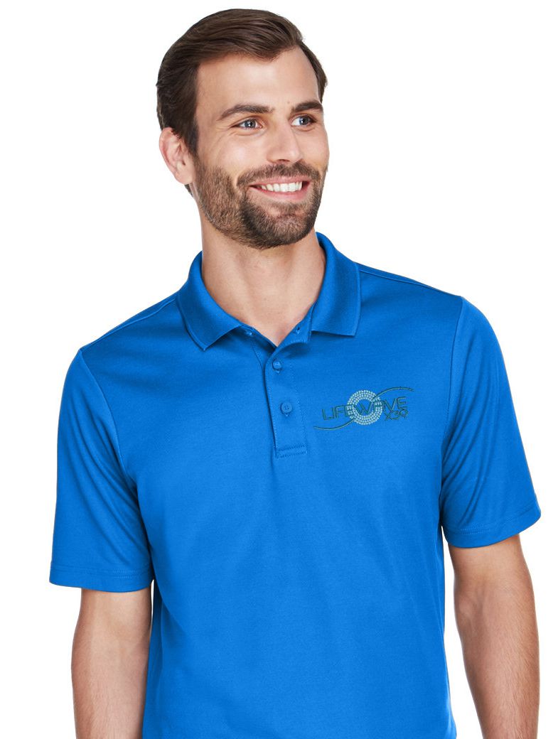 MEN'S CROWN LUX PERFORMACE PLAITED POLO