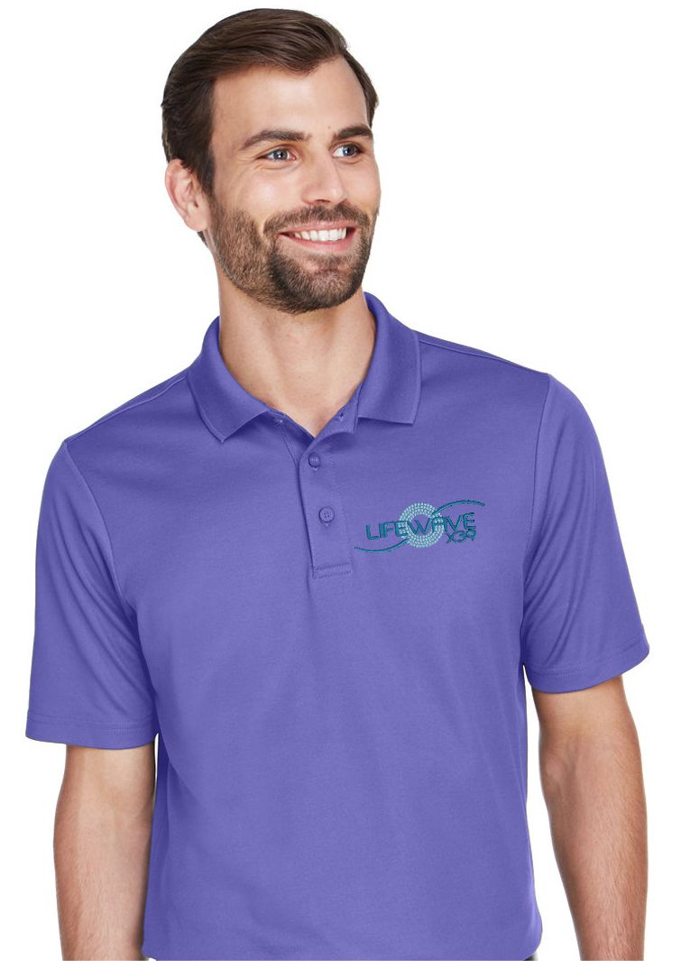 MEN'S CROWN LUX PERFORMACE PLAITED POLO