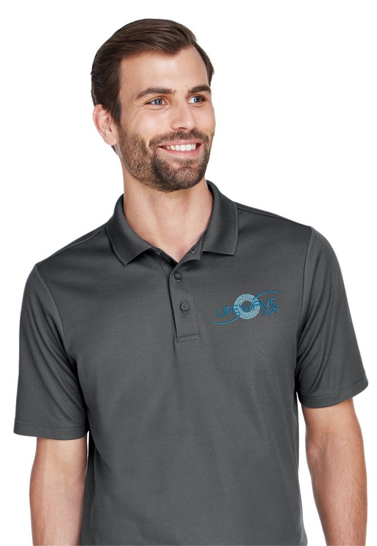 MEN'S CROWN LUX PERFORMACE PLAITED POLO