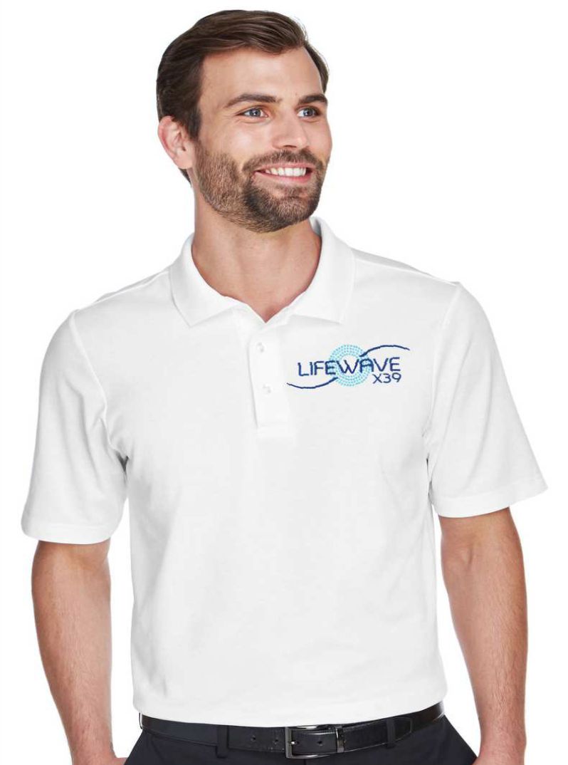 MEN'S CROWN LUX PERFORMACE PLAITED POLO